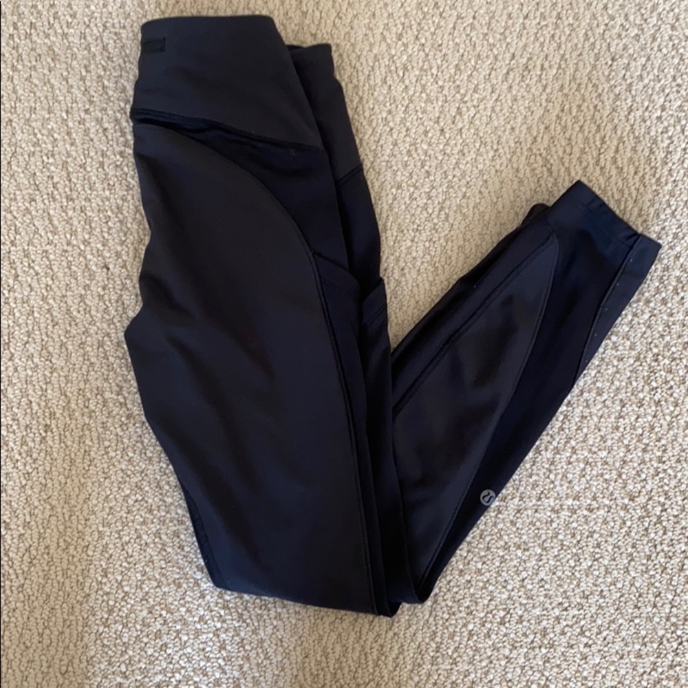 Fleece Lined Lululemon Leggings (Sleet Sprinter) - Picture 3 of 8